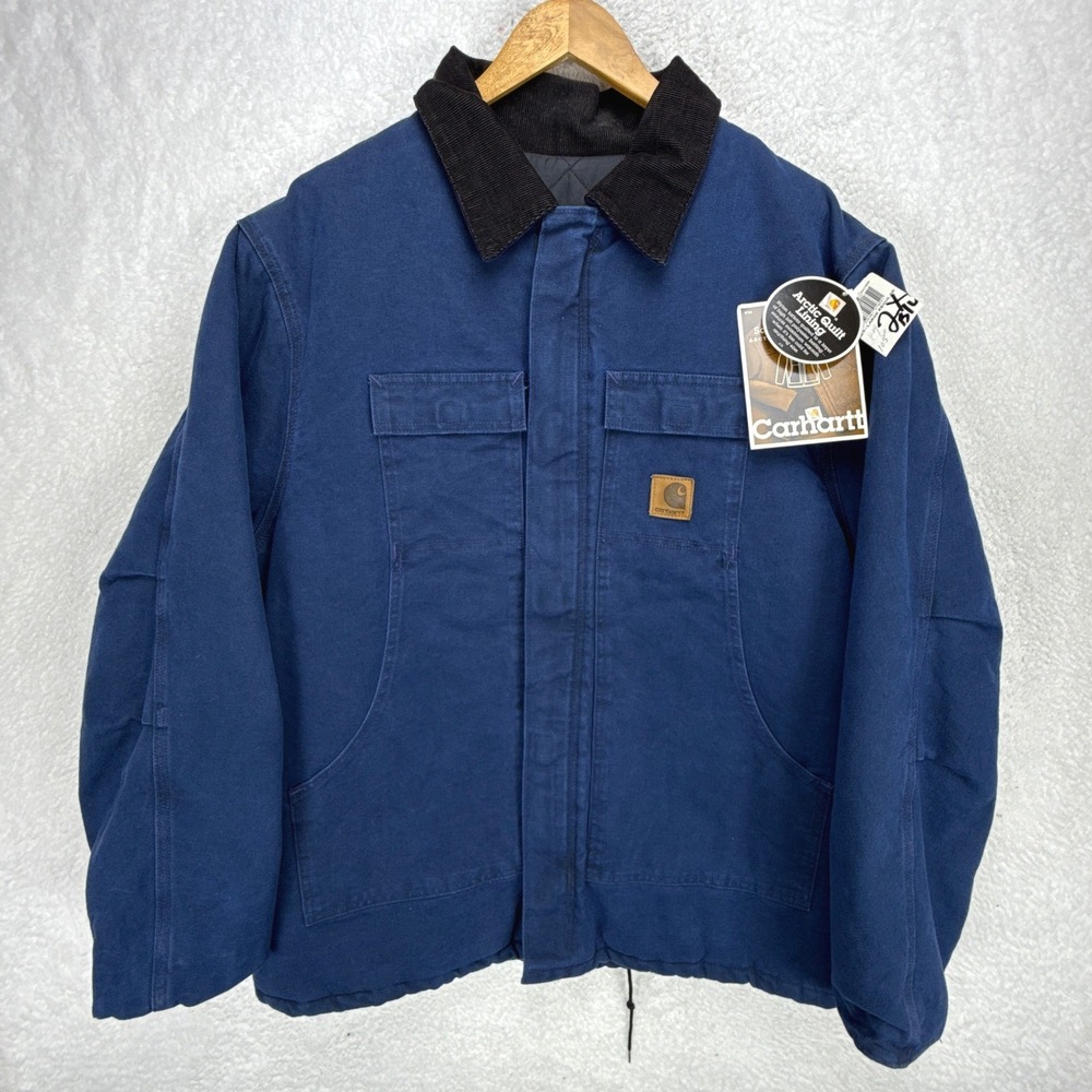 Carhartt Arctic Jacket Nylon Quilt Lined Mens 2XL C26 BLU Blue Sandstone NWT NOS